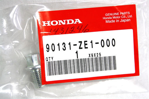 Picture of 90131-ZE1-000 Honda® BOLT, DRAIN PLUG