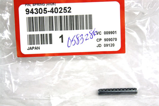 Picture of 94305-40252 Honda® PIN, SPRING (4X25)