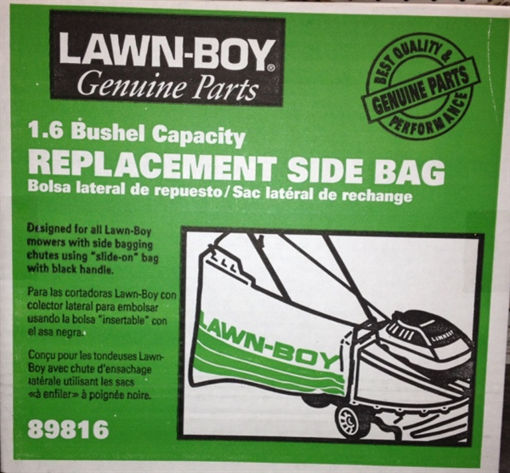Picture of 89816 Lawnboy Parts & Accessories 89816 Toro LB SIDE REPLACEMNET BAG NEW STYL