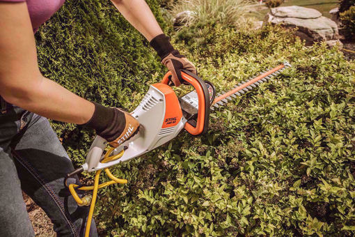 hedge trimmers, stihl, electric, bushes, trimming