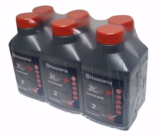 Picture of 593152302P Husqvarna 6-PACK 5.2OZ HUSQ 2-CYCLE OIL