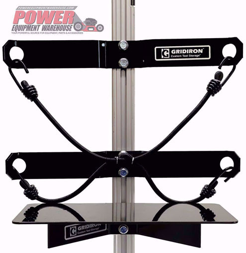 Gridiron universal holder, trailer equipment holder, trailer storage