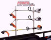 Gridiron trailer racks, trimmer trailer rack, trailer storage