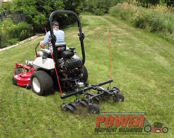 Zero turn hotsell mower aerator attachment
