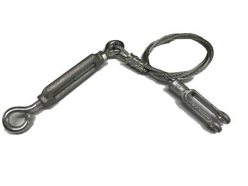 991-07 BROWN CABLE CLUTCH, W/TURNBUCKLE