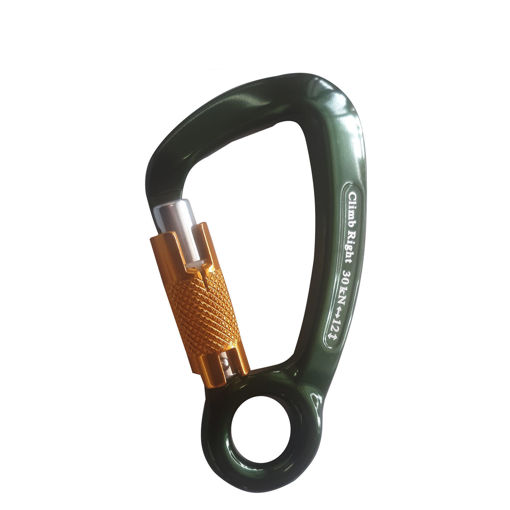 Picture of B1AB85221 Carabiner Fixed Eye Triple Aluminum
