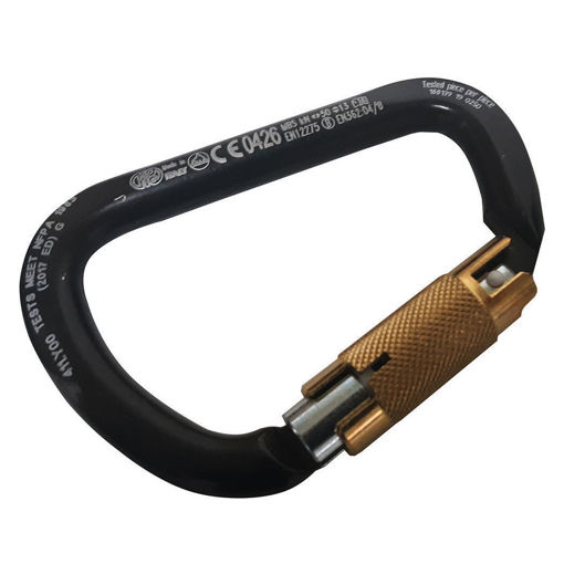 Picture of B1AB412 Arborist HD Steel Carabiner with Spin Lock