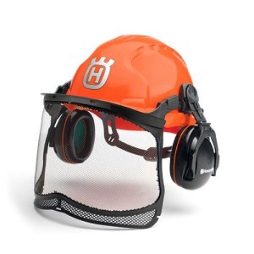 Picture of 592752601 replaces 577764601 Husqvarna HELMET PRO FOREST (HI-VIZ)